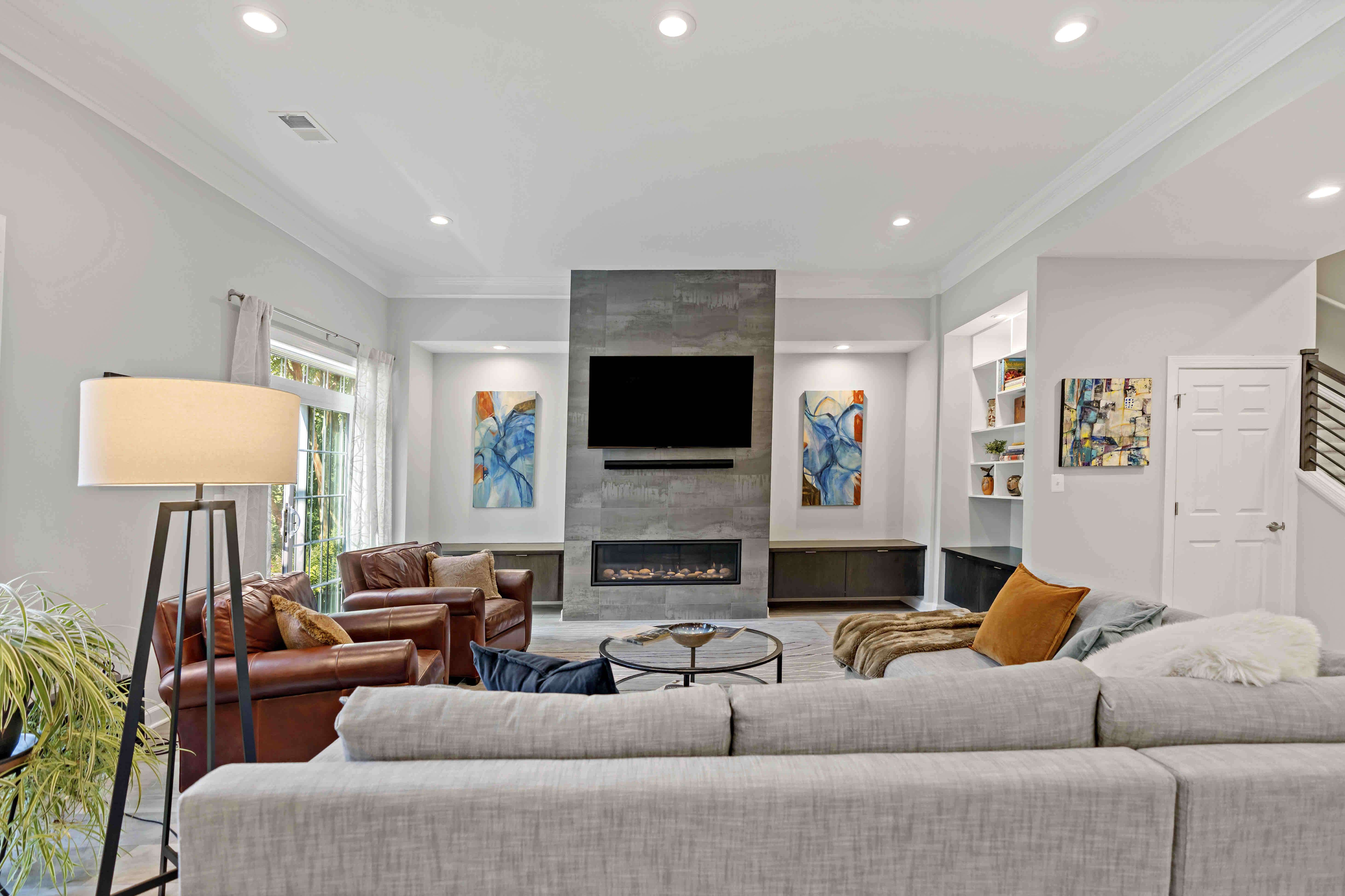 Stunning Falls Church Basement Transformation Showcases Generous Family
